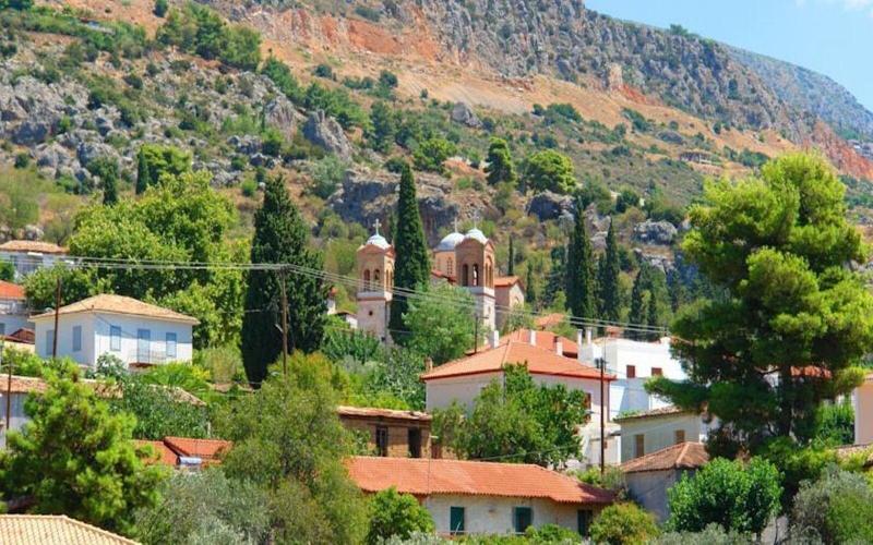 Xenonas Chrisso Hotel Delphi Eksteriør billede